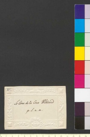 Brief von Wieland, Christoph Martin an Goethe, Johann Wolfgang von