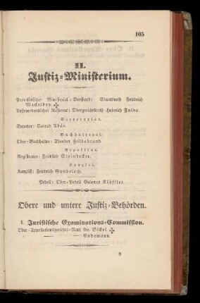 II. Justiz=Ministerium.