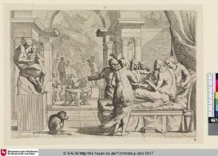 [Il Figliol Prodigo dissipa i suoi beni; Il dépense son bien en débauches; The Prodigal Son Squanders His Wealth; Der verlorene Sohn verschwendet sein Erbe]