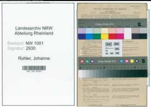 Entnazifizierung Johanne Rohler, geb. 13.12.1920 (Lehrerin)