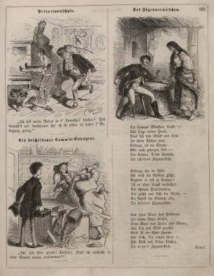 "Privatturnschule" "Ein bescheidener Commis-Voyageur" "Das Zigeunermädchen"
