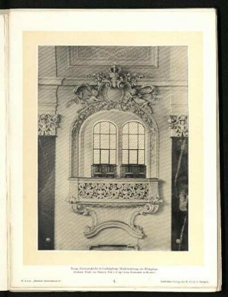 Evang. Garnisonkirche in Ludwigsburg; Stuckverzierung der Köigsloge. Ansicht.
