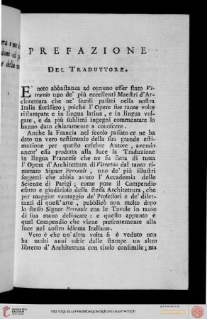Prefazione del Traduttore