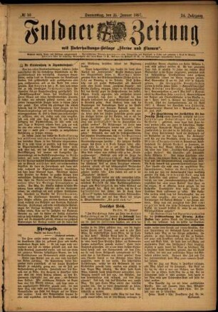 Ausgabe vom Donnerstag, den 21. Januar 1897.