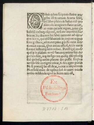 Omnis quidem scriptura divina magistra est ...