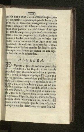 Álgebra.