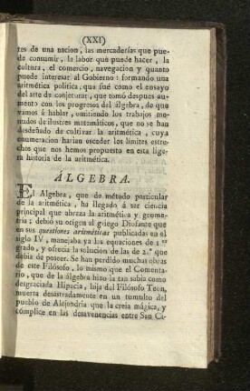 Álgebra.