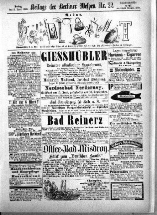 Beilage der Berliner Wespen Nr. 22