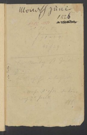 Konversationsheft 113 (Erste Junihälfte 1826)