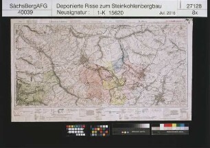 Grubenfelder im Lugau-Oelsnitzer und Teilen des Zwickauer Reviers