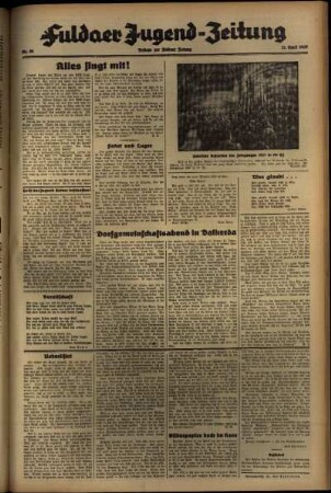 Zweite Ausgabe vom Mittwoch, den 21. April 1937.