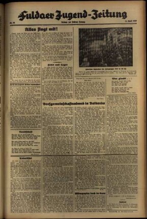 Zweite Ausgabe vom Mittwoch, den 21. April 1937.