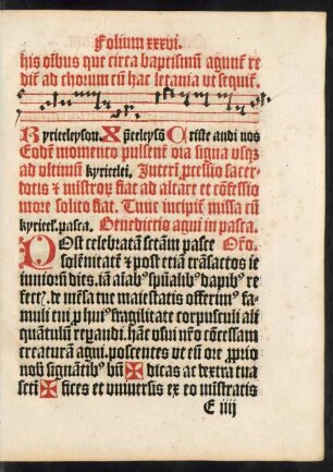 Benedictio agni in pasca.