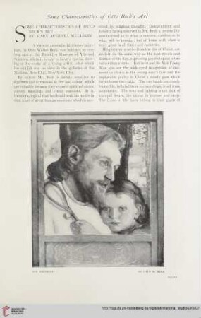 Some characteristics of Otto Beck's art