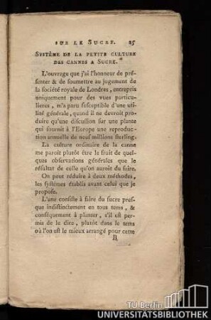 Système de la petite culture des cannes à sucre