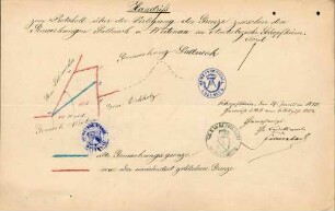 Verlegung der Gemarkungsgrenzen zwischen der Gemeinde Weitenau und ihren Nachbargemeinden Sallneck, Schlächtenhaus, Steinen und Wieslet