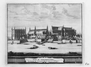 London, Westminster : Unbekannter Meister. London, Westminster. Stich; 1,25 x 1,55 m. Dresden: Staatliche Kunstsammlungen, Kupferstich-Kabinett, C 32 aus B 2130,1