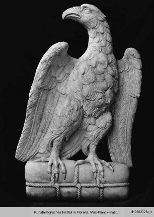 Ehemaliger Altar und Chorschranken (Fragmente: Domopera) : Adler der Calimalazunft (ehemals Baptisterium, Chorschranke)