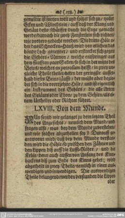 LXVIII. Von dem Munde