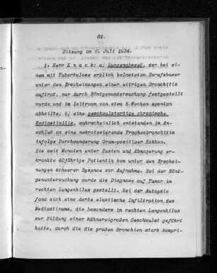Sitzung am 8. Juli 1924.