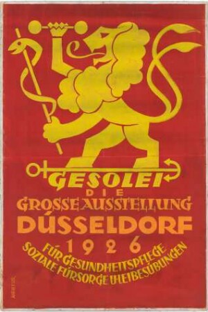 GESOLEI Die große Ausstellung Düsseldorf 1926, Plakatentwurf
