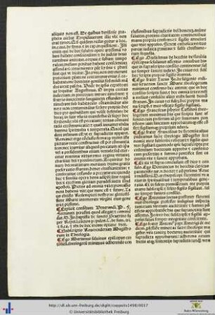 Subscriptiones Reverendorum Magistrorum in Theologia