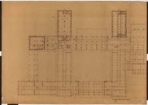 Reichsluftfahrtministerium, Berlin: Teilgrundriss V3-5/L3-5/Q3-5 1:100 [KG]