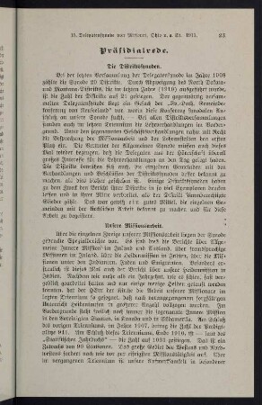 23-29, Präsidialrede