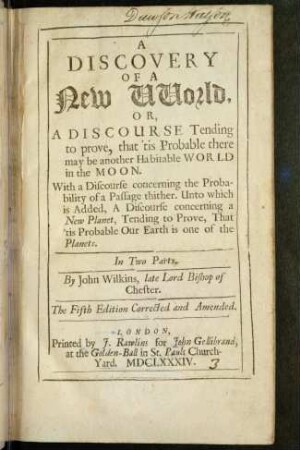 A discovery of a new world