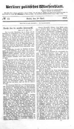 No 13, 1. April 1837