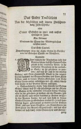 75-133, Das Andre Tractätlein