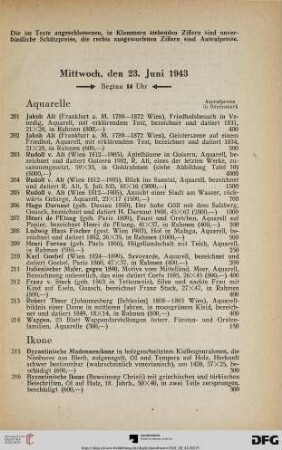 Mittwoch, den 23. Juni 1943, Beginn 14 Uhr (Nr. 201-429)