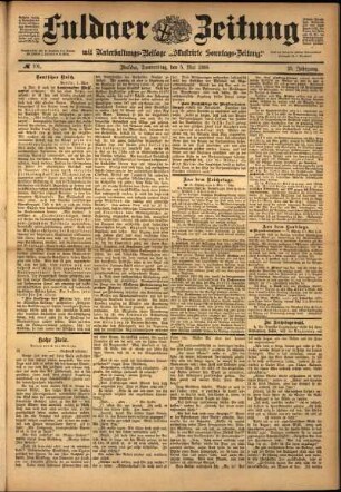 Ausgabe vom Donnerstag, den 05. Mai 1898.