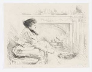 Am Kamin, aus: "L’Artiste", Paris 1894