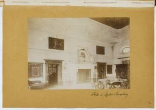 Ansitz Reinsberg, Eppan (St. Michael): Ansicht der Diele (aus: Skizzen- und Fotoalbum 14)