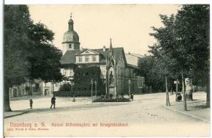 Naumburg. Wilhelmsplatz mit Kriegerdenkmal