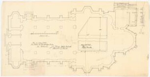 Dreifaltigkeitskirche (mit Pfarrhaus), Dortmund: Plan des unteren Sockels 1:50