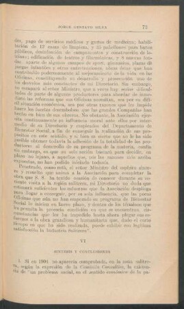 VI - Síntesis y conclusiones
