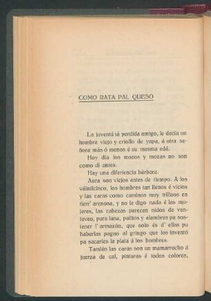 Como rata pal queso