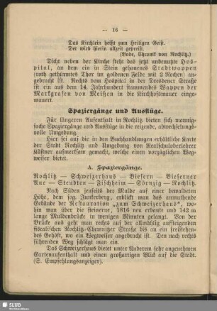 Spaziergänge und Ausflüge