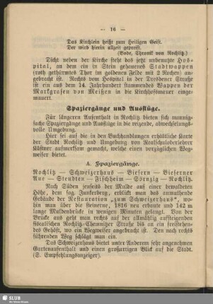 Spaziergänge und Ausflüge