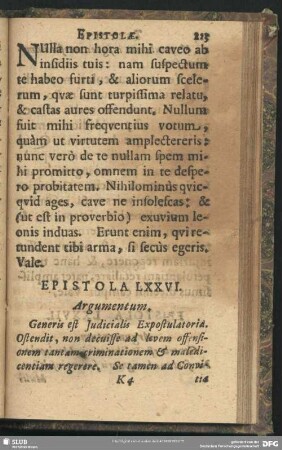 Epistola LXXVI.