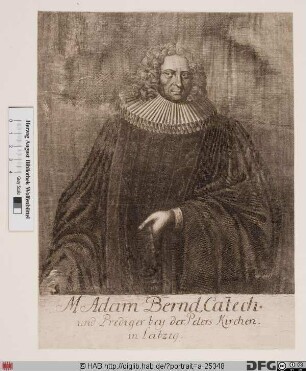 Bildnis Adam Bernd (Ps. Christianus Melodius)