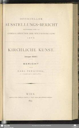Gruppe 23: Kirchliche Kunst : Bericht