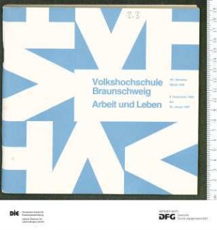 Programm 2. Semester 1986