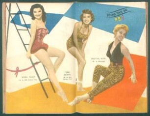 Debra Paget, Terry Moore, Martha Hyer - [Ilustración] : Pebetas de PBT