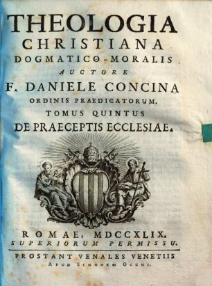 Theologia Christiana Dogmatico-Moralis, 5