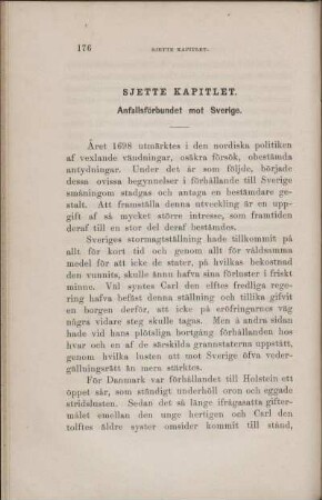 Sjette Kapitlet. Anfallsförbundet mot Sverige.