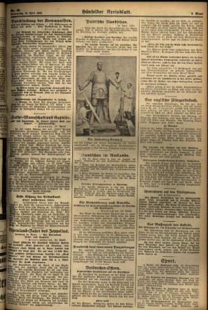 Zweite Ausgabe vom Donnerstag, den 24. April 1930.