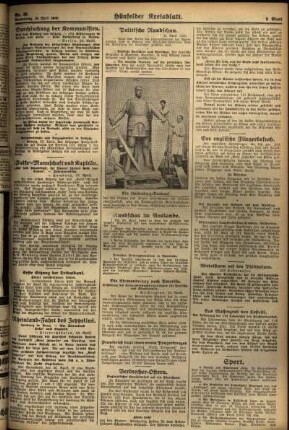 Zweite Ausgabe vom Donnerstag, den 24. April 1930.